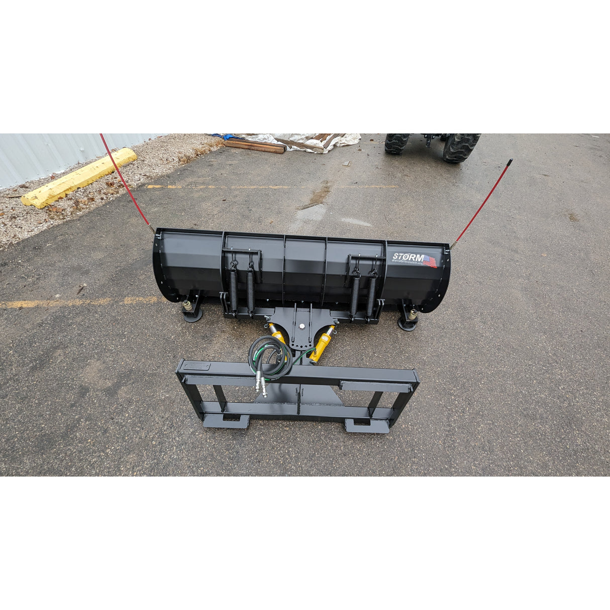 Glacier Attachments - Storm Angle Snow Blade (Steel Edge)