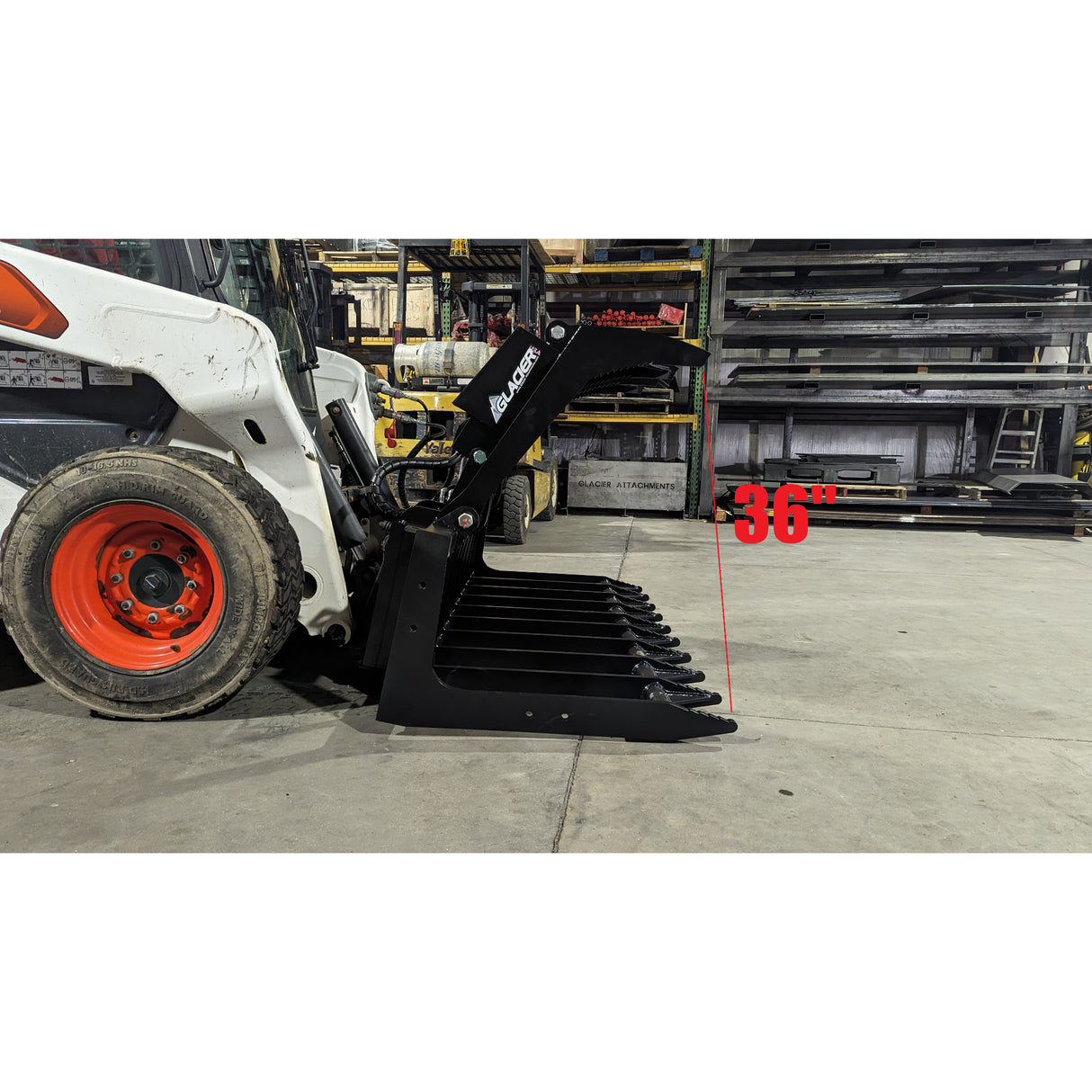 Glacier Attachments Root/Brush Grapple for Skid Steers