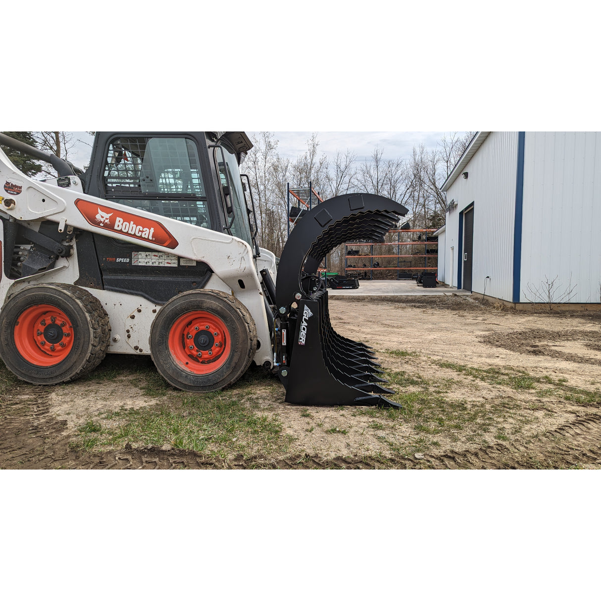 Glacier Attachments Extreme Rake/Brush Grapple for Skid Steers