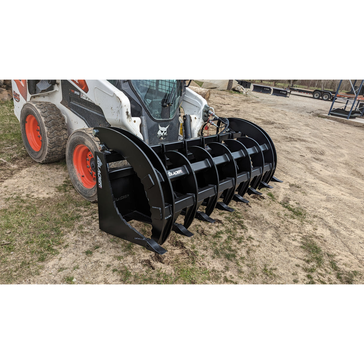 Glacier Attachments Extreme Rake/Brush Grapple for Skid Steers