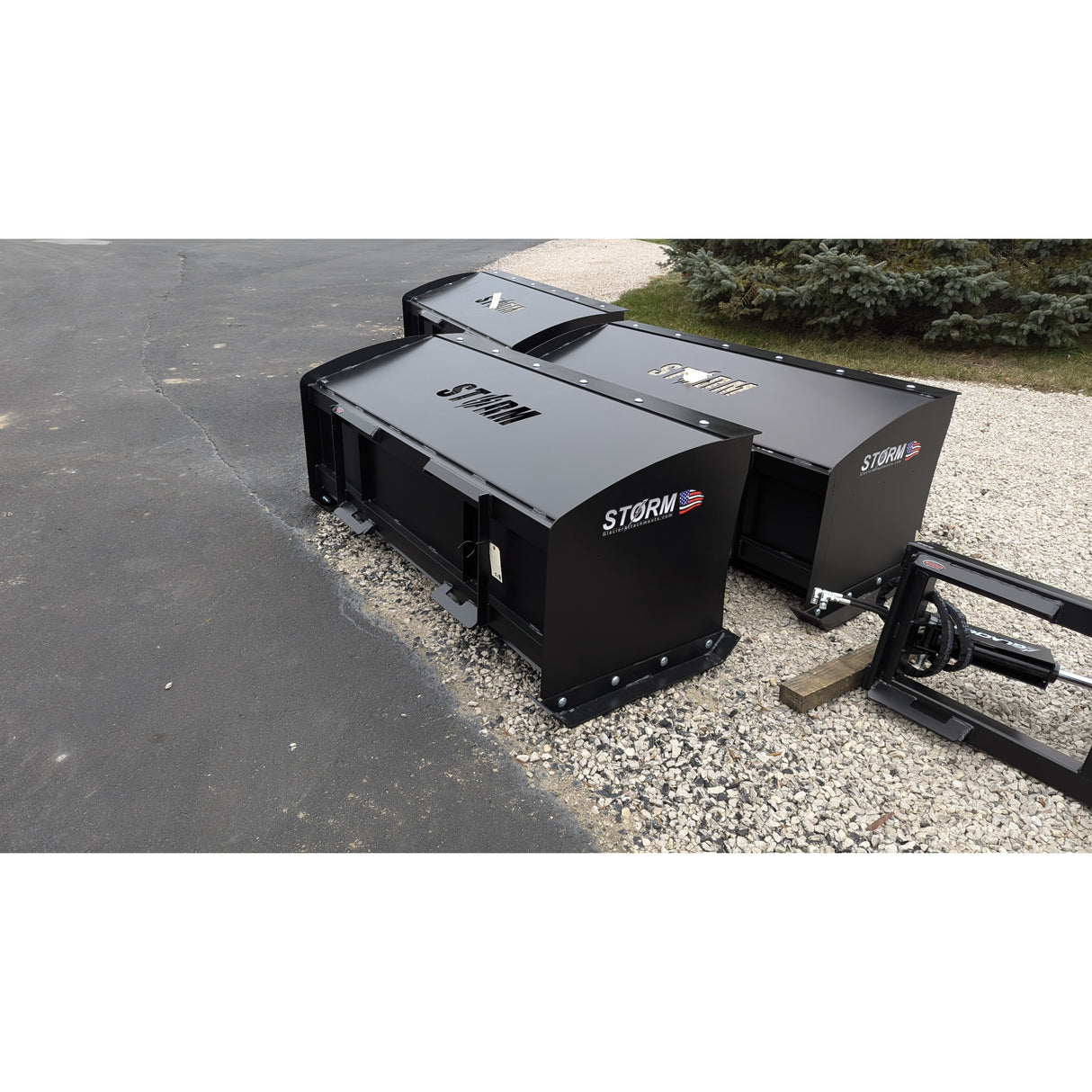 Glacier Attachments - Storm Snow Pusher (Steel Edge)