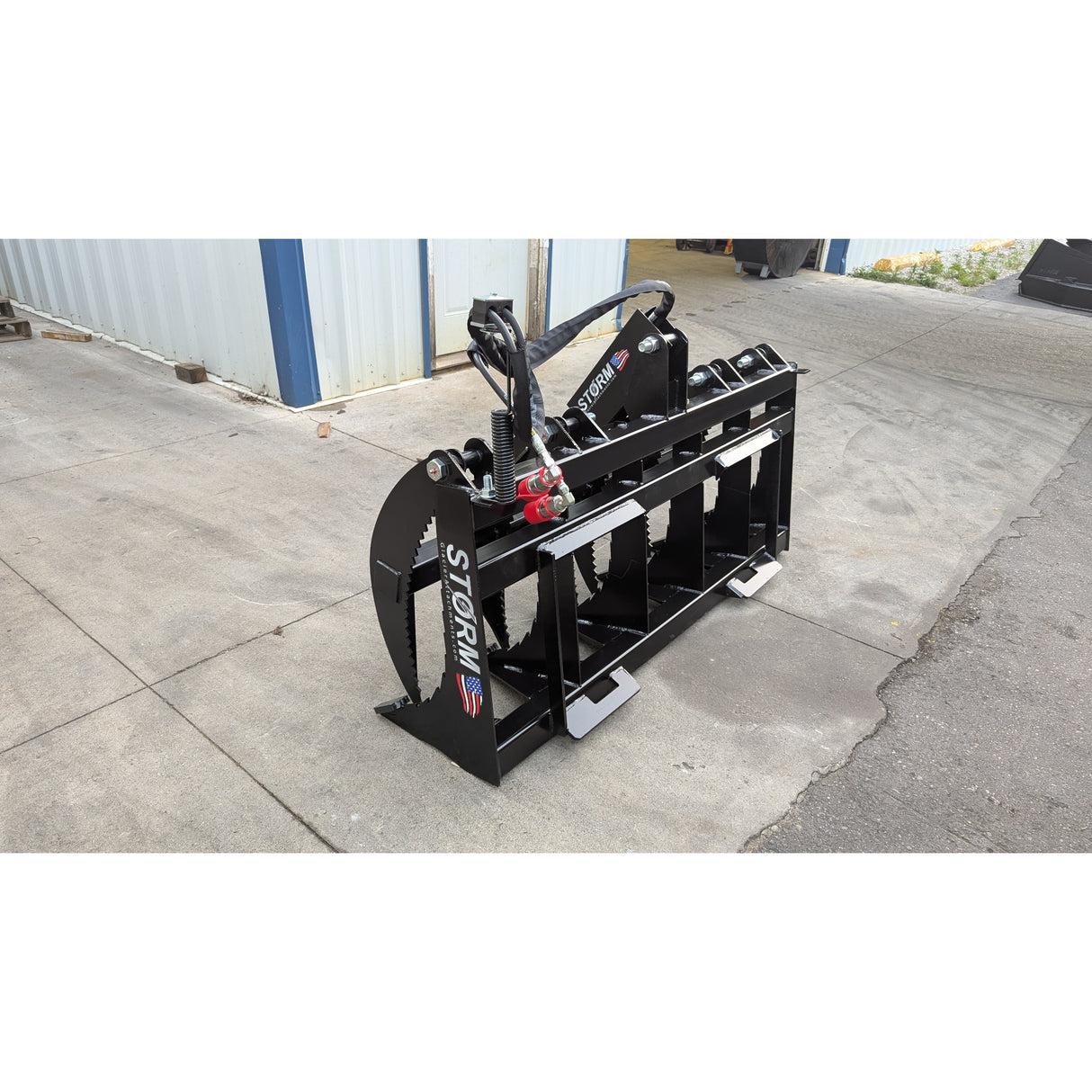 Glacier Attachments - Storm 60" Rake/Brush Grapple (1 Cylinder)