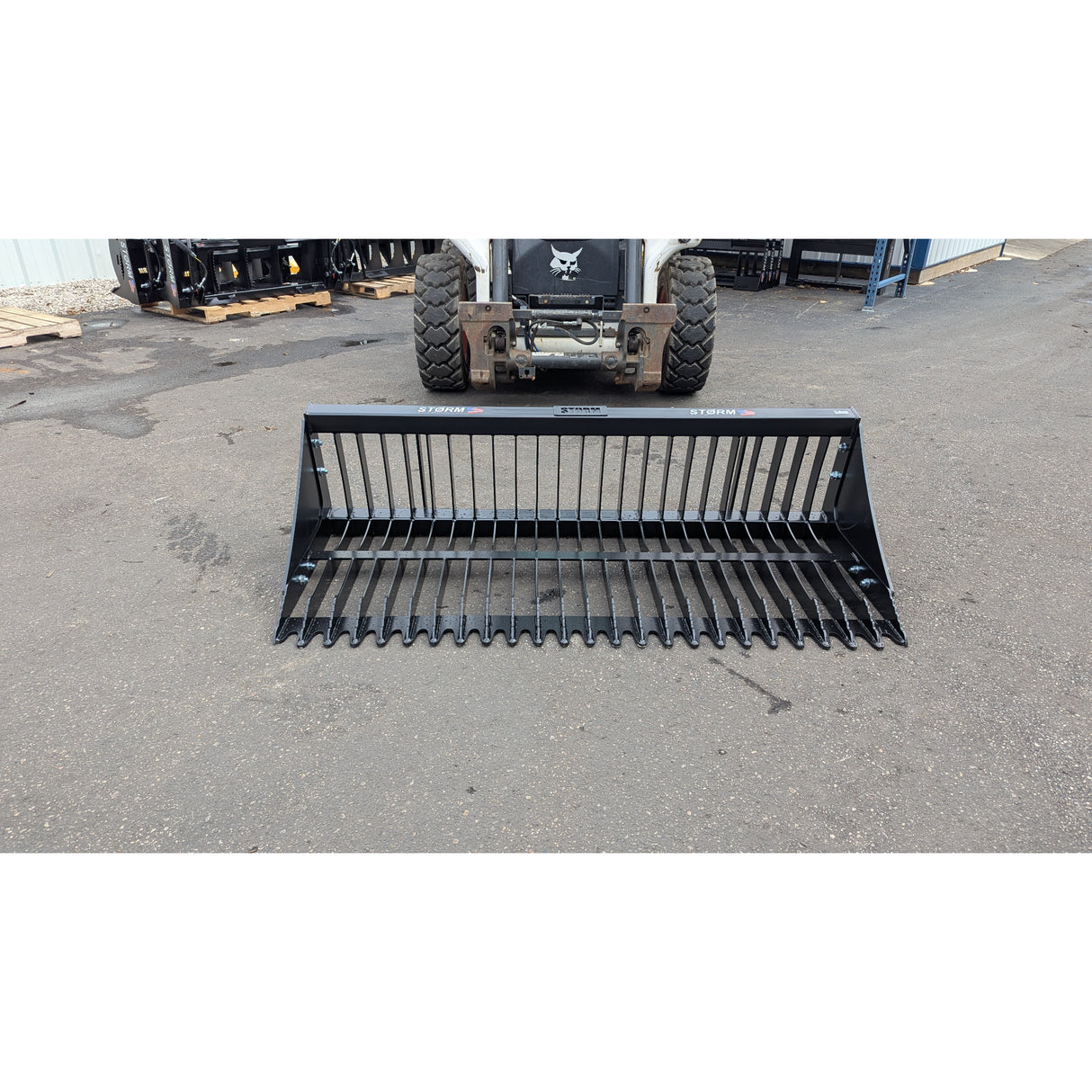 Glacier Attachments HD Rock Bucket for Skid Steers