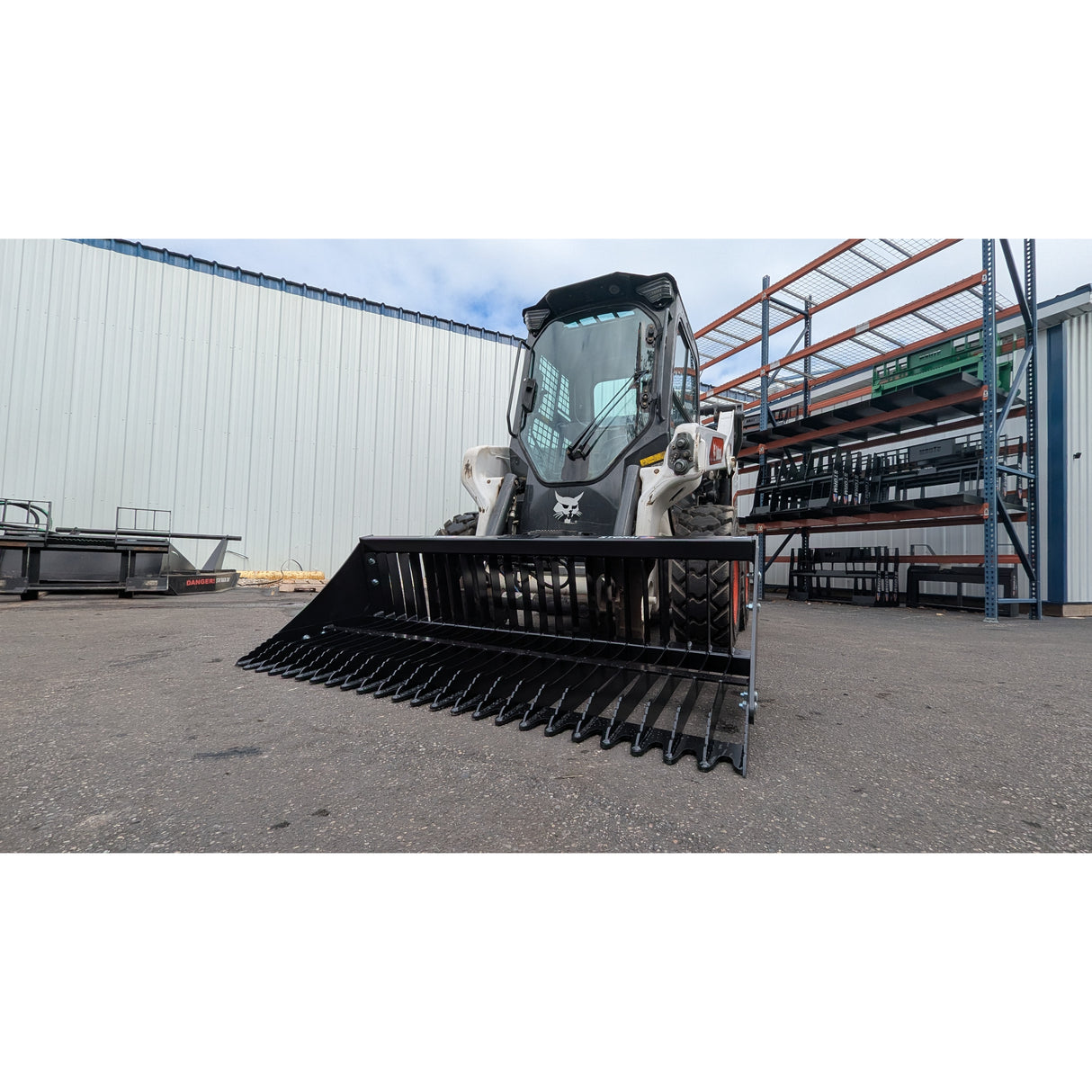 Glacier Attachments HD Rock Bucket for Skid Steers