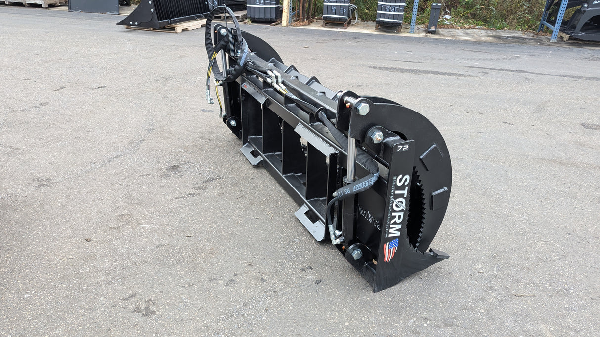 Glacier Attachments - Storm 72" HD Rake/Brush Grapple (2 Cylinder)
