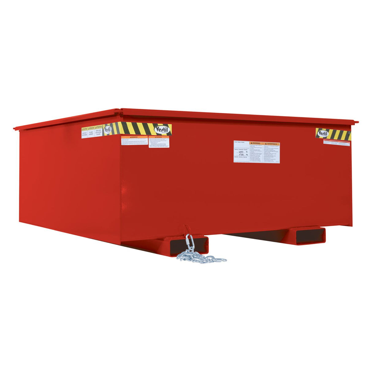 Vestil R Series Rotator Box Hoppers | Forklift Rotator Bulk Transfer, Heavy-Duty Steel, 6,000 lb, 1.25 & 2.5 Cubic Yard, 8 Colors