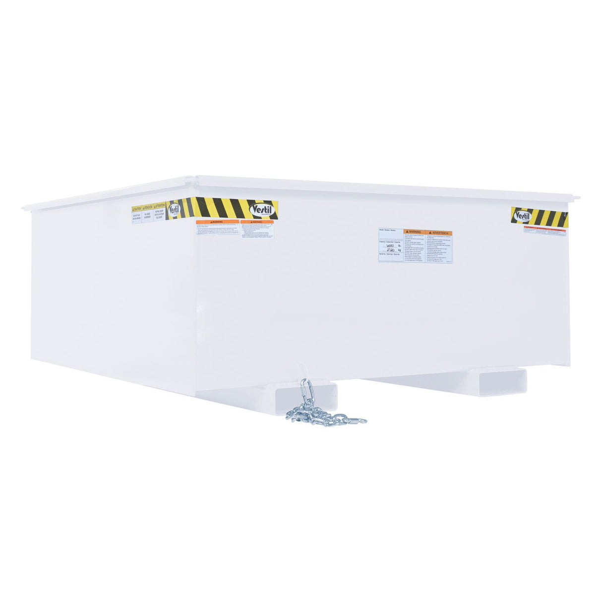 Vestil R Series Rotator Box Hoppers | Forklift Rotator Bulk Transfer, Heavy-Duty Steel, 6,000 lb, 1.25 & 2.5 Cubic Yard, 8 Colors