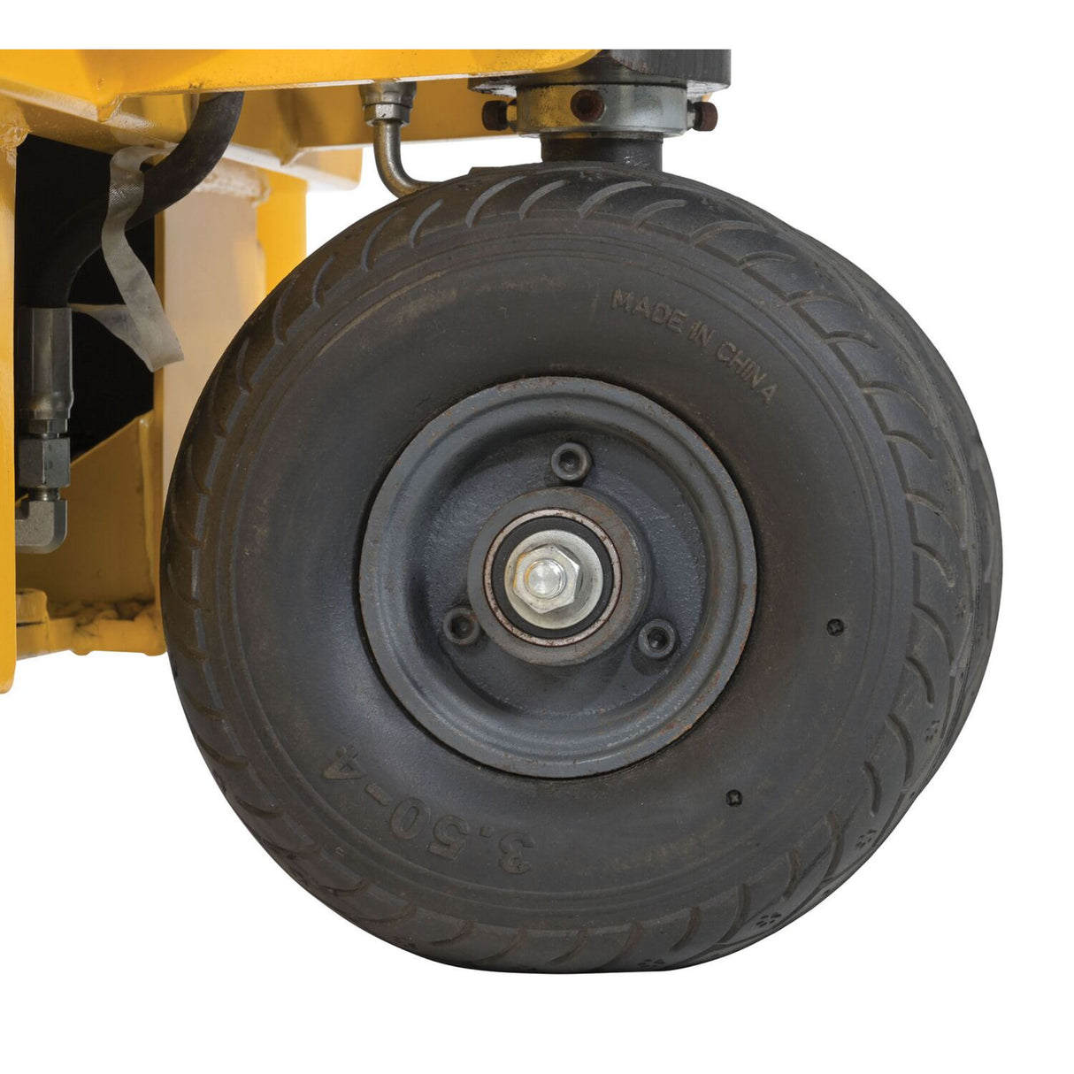 Vestil RT-MS-62-AF Manual Rough Terrain Stacker | 2,000 lb Capacity, 61" Lift, Hand Pump Hydraulic, Rubber Tires for Uneven Surfaces