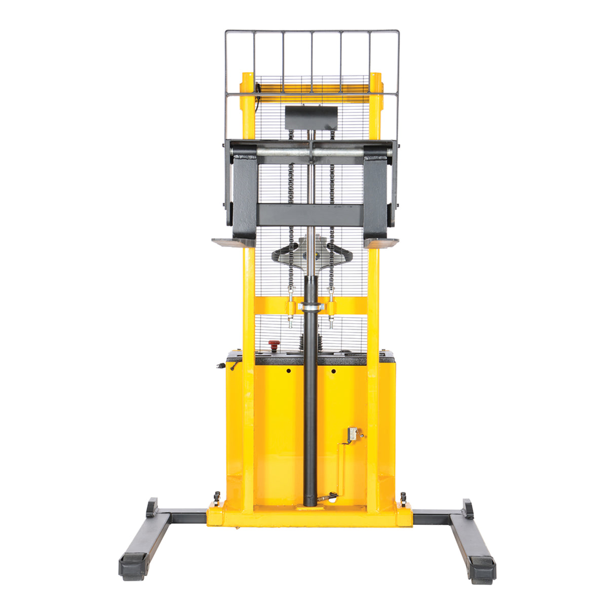 Vestil S Series Stacker with Powered Drive AND Powered Lift — Fully Electric 24VDC, High-Torque Drive & Lift, Premium Emergency Reverse Safety, 2,000 lb Capacity