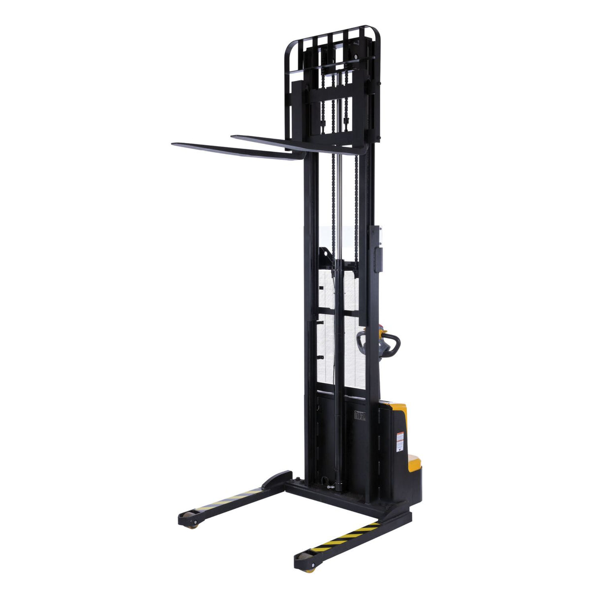 Vestil S2 Variable Speed Drive Double Mast Fully Powered Stacker | 2,200 lb Capacity, 118" Lift, Adjustable Forks, 24V Electric