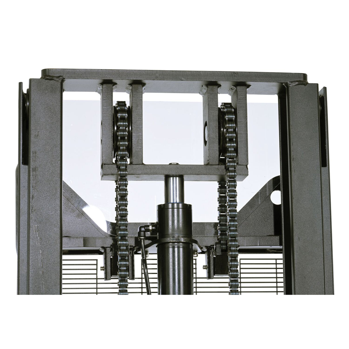 Vestil S2 Variable Speed Drive Double Mast Fully Powered Stacker | 2,200 lb Capacity, 118" Lift, Adjustable Forks, 24V Electric