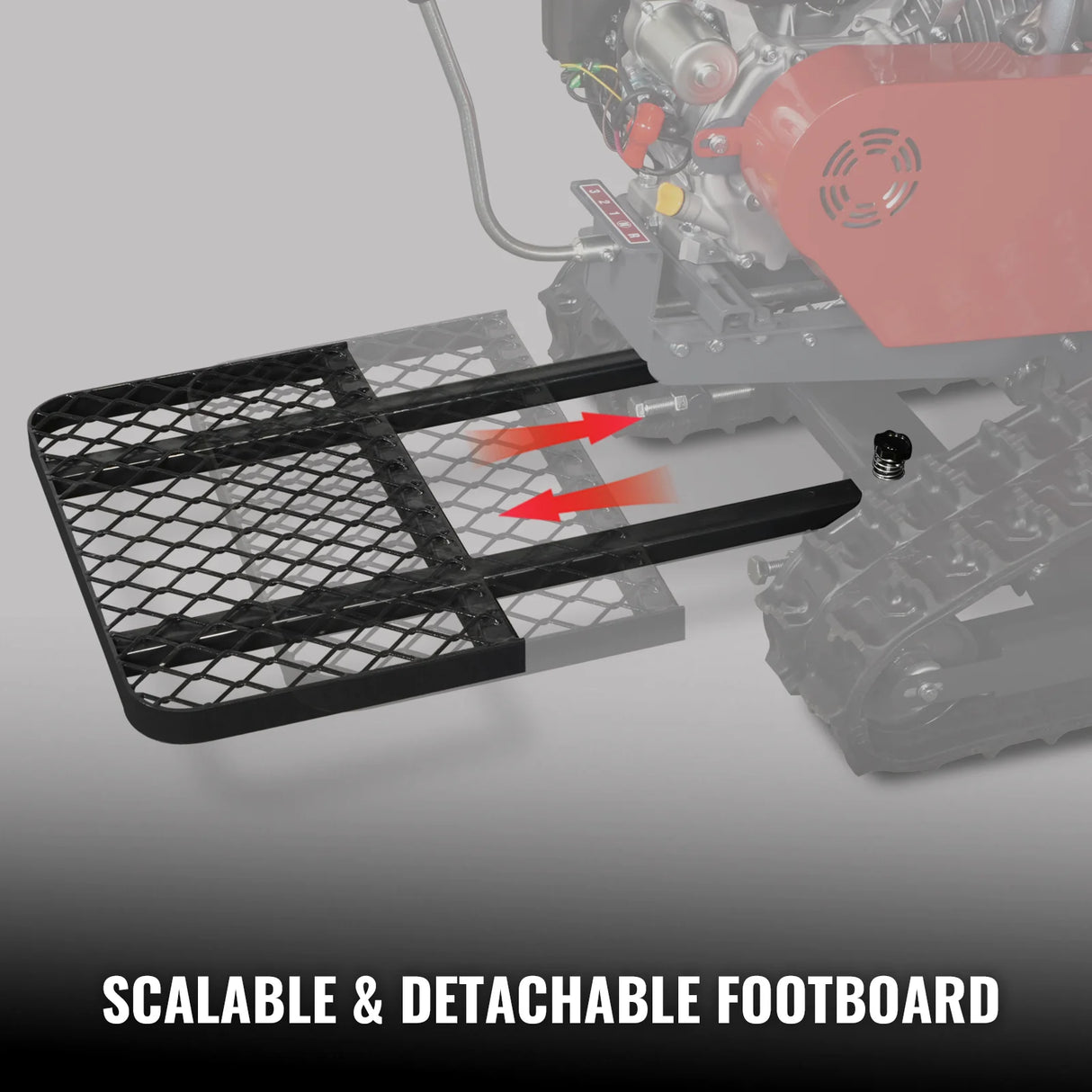 MechMaxx 27" Walk-Behind Flail Mower, 10HP 302cc, Tracked, SFM27T