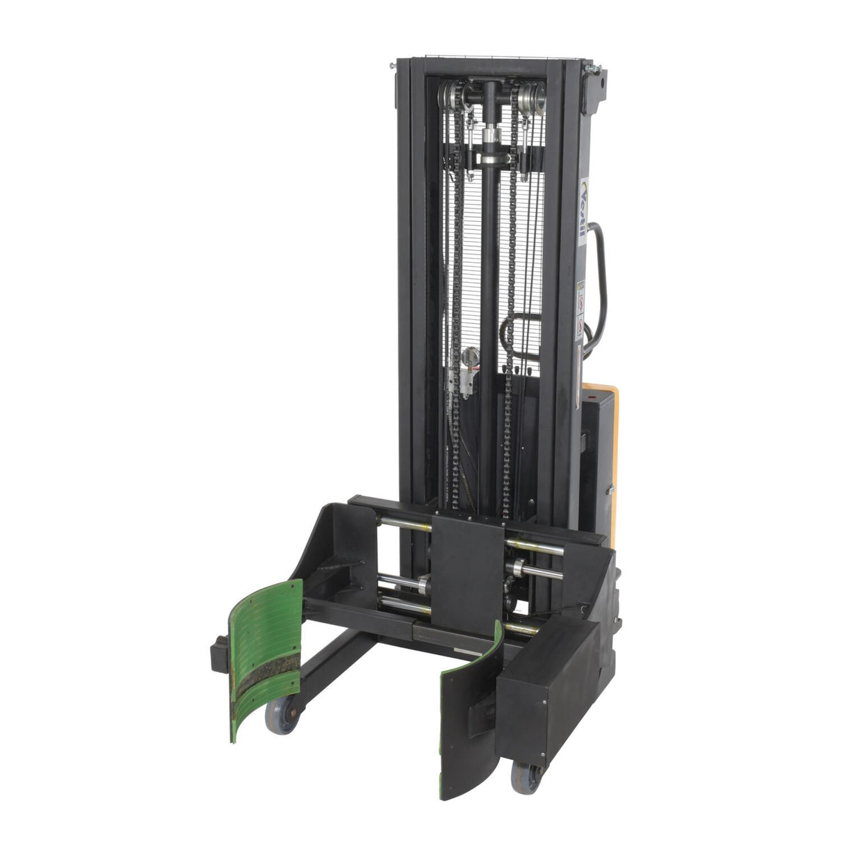 Vestil SL-118-PDGR Semi-Electric Powered Drum Gripper & Rotator | 550 lb Capacity, Handles 16/30/55 Gallon Steel Drums, Walk-Behind