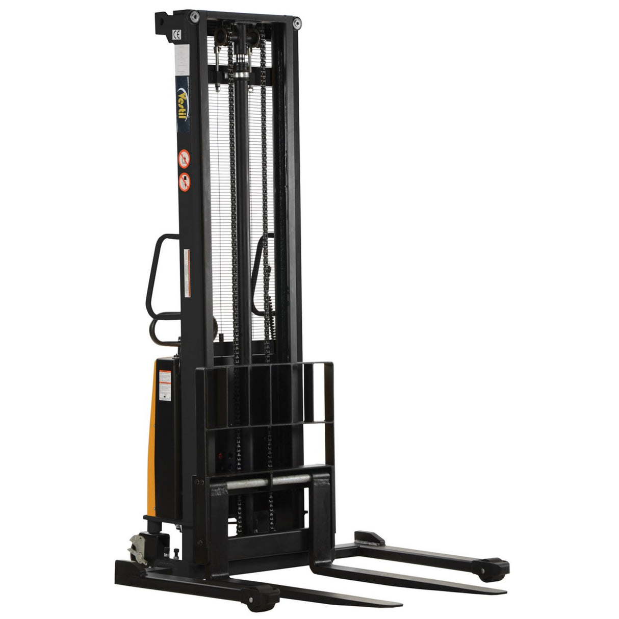 Vestil SL Series Semi-Electric Stacker with Powered Lift — 2,000 lb Capacity, Adjustable or Fixed Forks, Lift Heights 63" to 150"