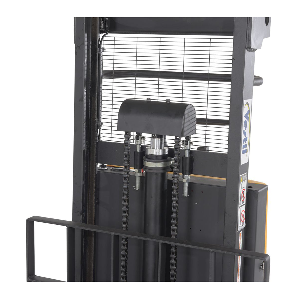 Vestil SL3 Heavy-Duty Semi-Electric Stacker with Powered Lift — 3,000 lb Capacity, Adjustable Forks, 36" or 63" Lift Heights