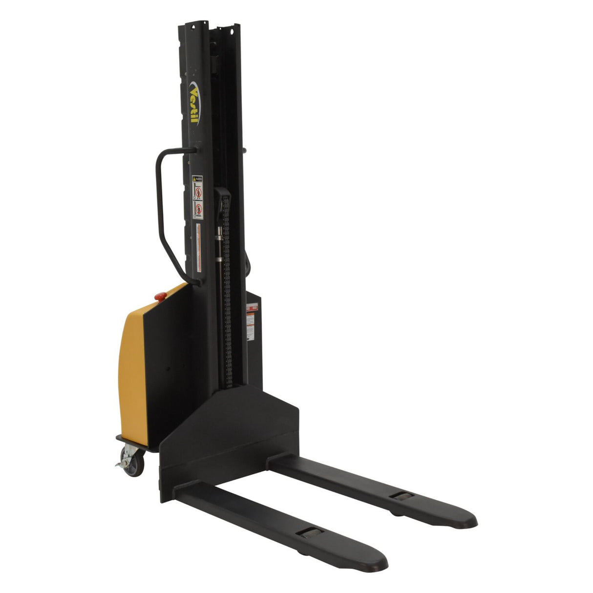 Vestil SLNM-63 Narrow Mast Stacker with Powered Lift | 1,000 lb Capacity, 63" Lift, Semi-Electric, Adjustable or Fixed Forks