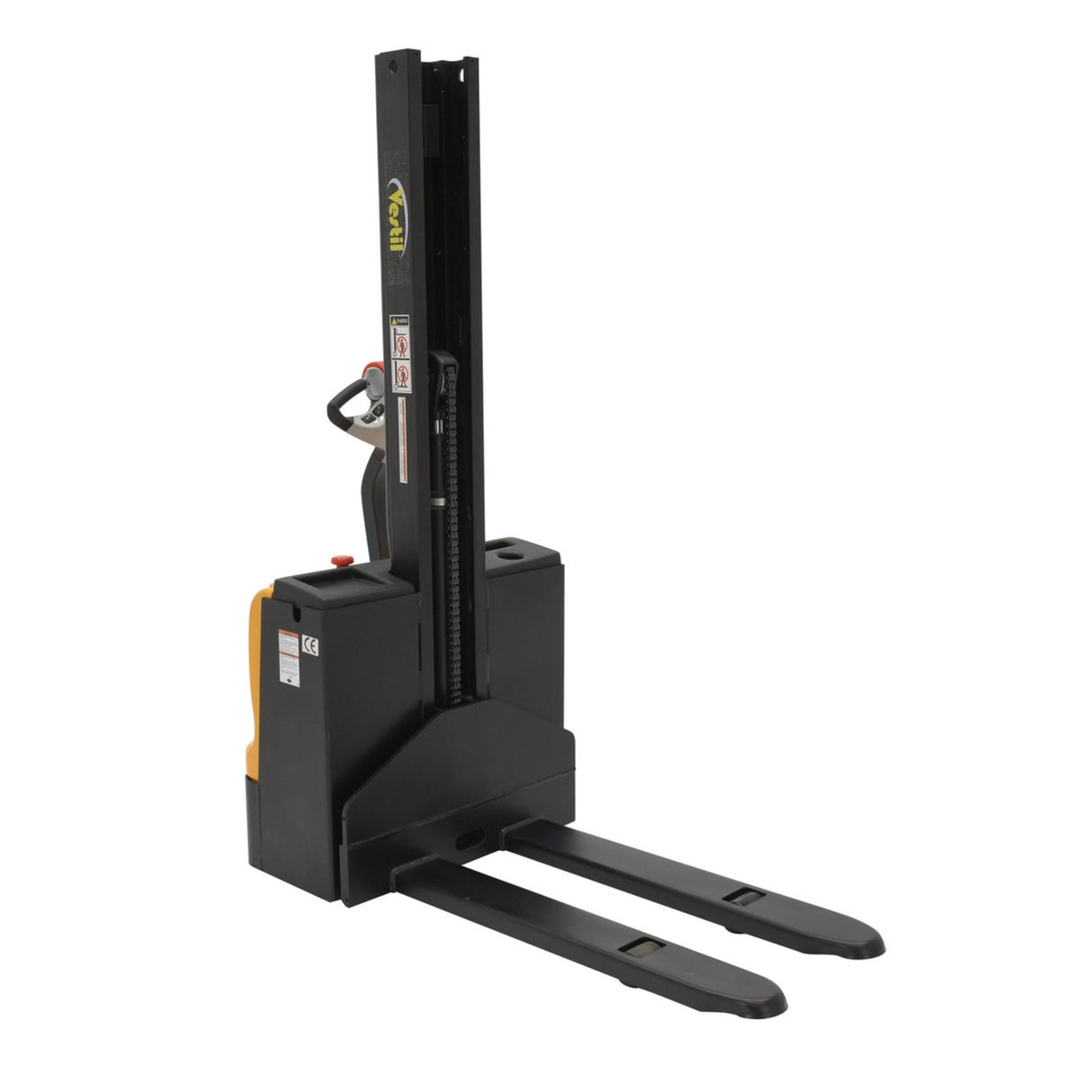 Vestil SNM Narrow Mast Stacker, Fully Powered Drive & Lift | 2,200 lb Capacity, 62" Lift, Multiple Fork Configurations
