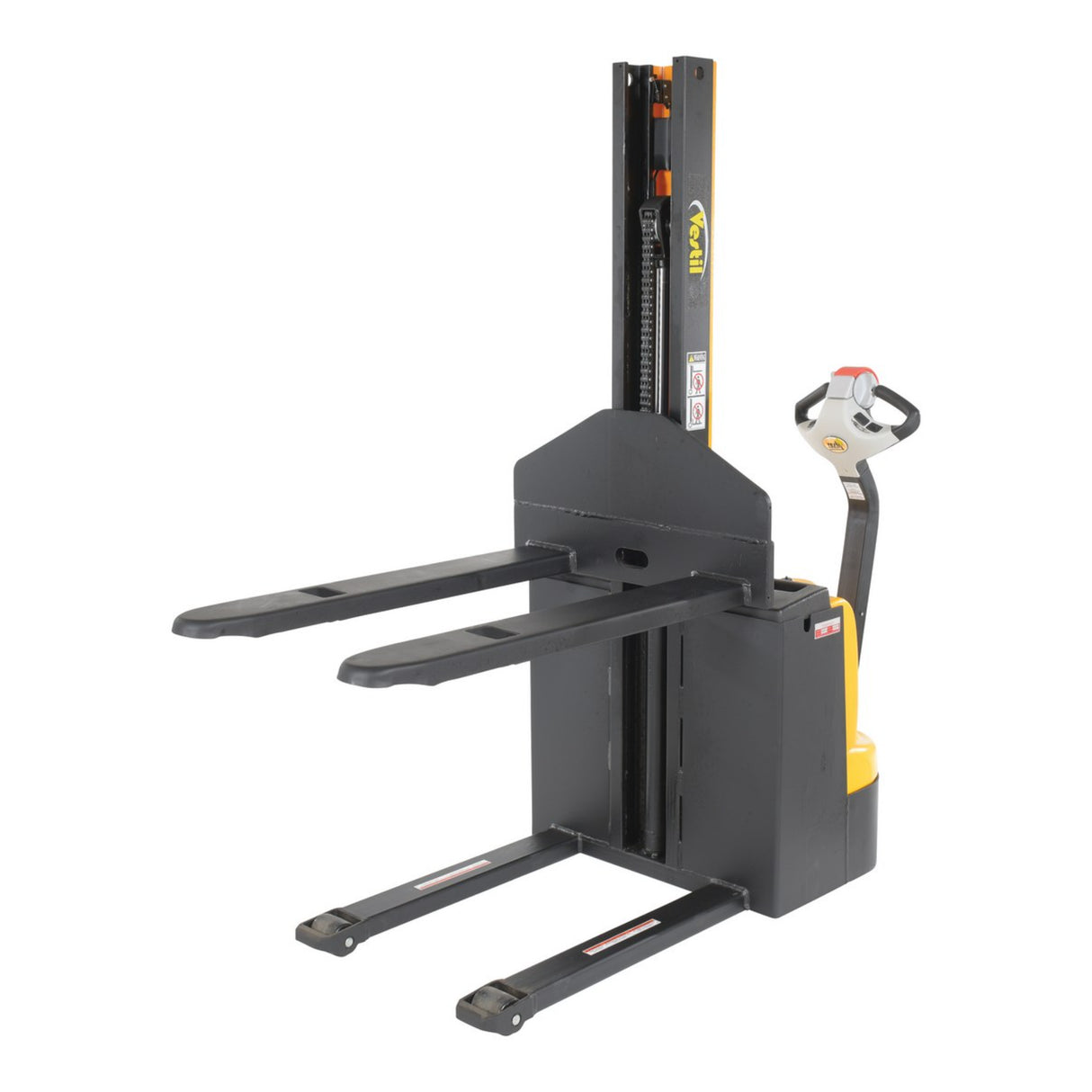 Vestil SNM Narrow Mast Stacker, Fully Powered Drive & Lift | 2,200 lb Capacity, 62" Lift, Multiple Fork Configurations