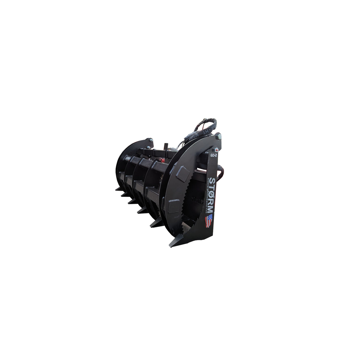 Glacier Attachments - Storm 60" Rake/Brush Grapple (2 Cylinder)