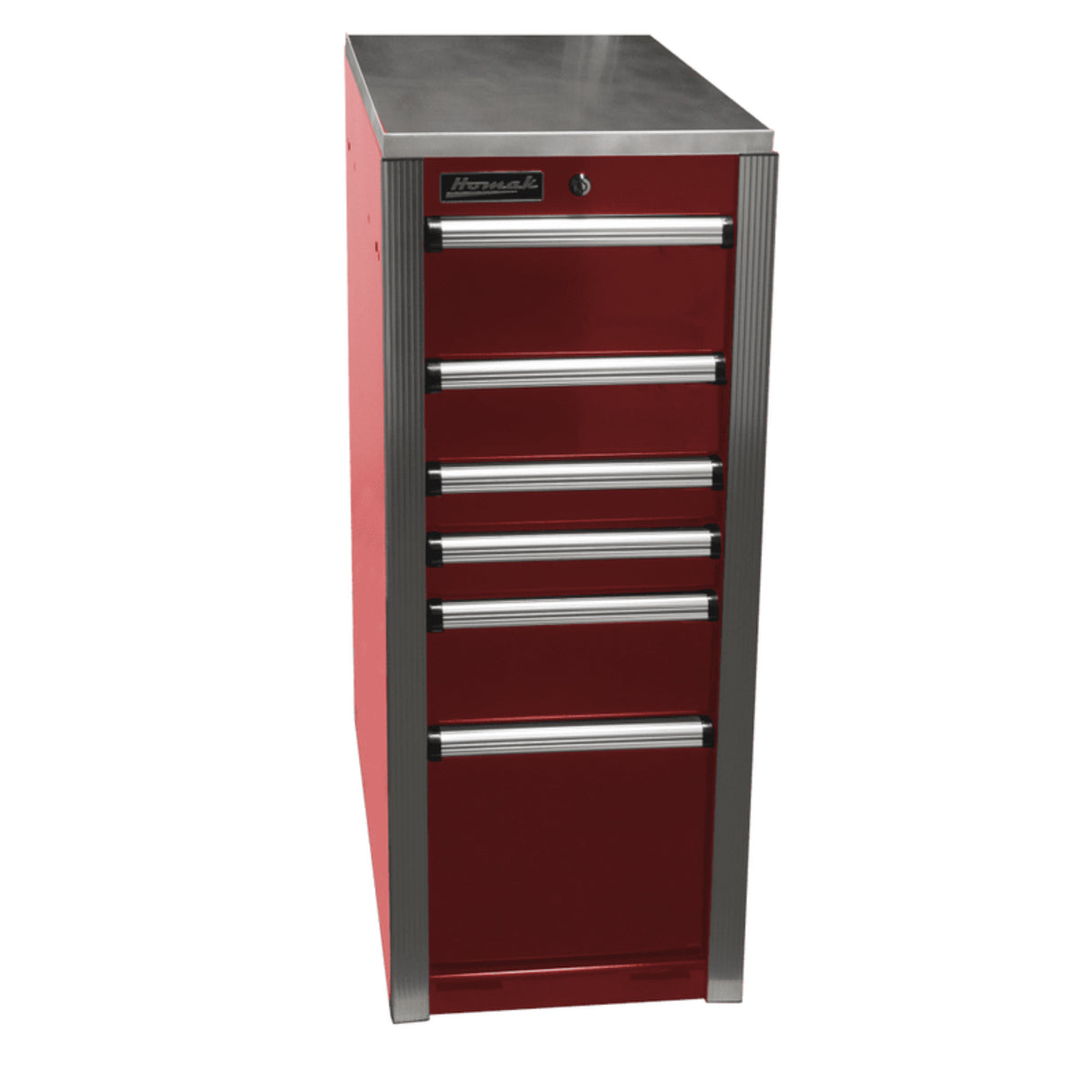 Homak Big Dawg HXL Pro Side Cabinet — 6 Drawer, Stainless Steel Top