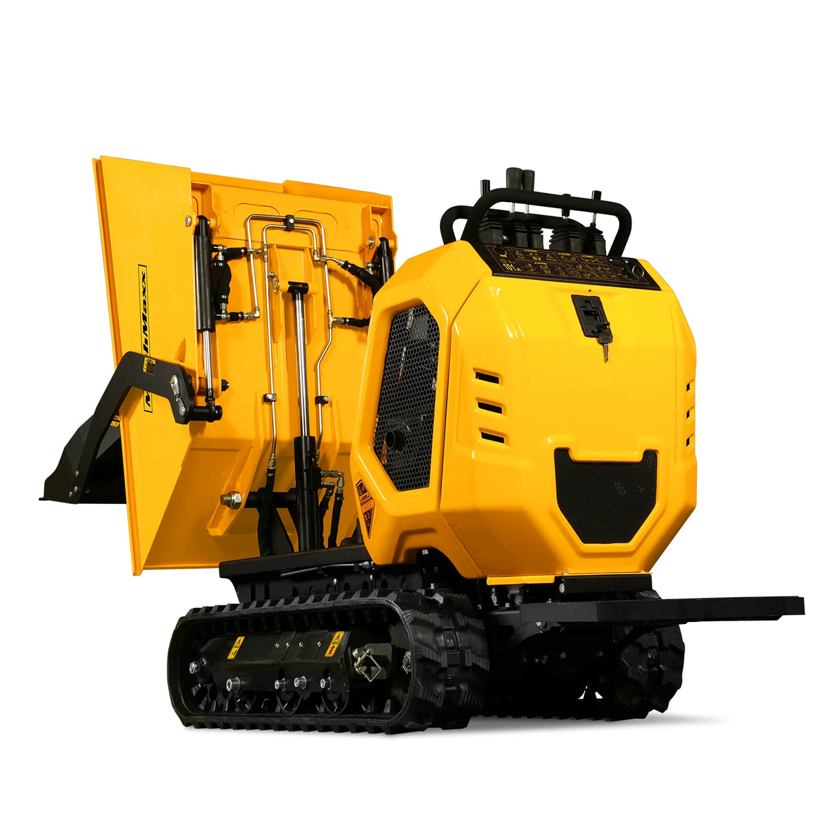 MechMaxx 1800lb 420cc Stand-On Hydraulic Track Dumper, Self-Loading, T80