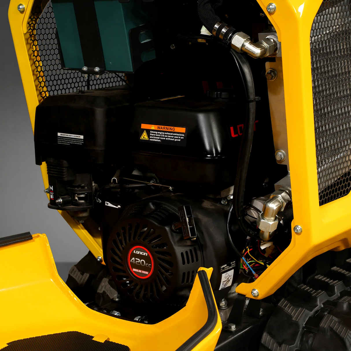MechMaxx 1800lb 420cc Stand-On Hydraulic Track Dumper, Self-Loading, T80