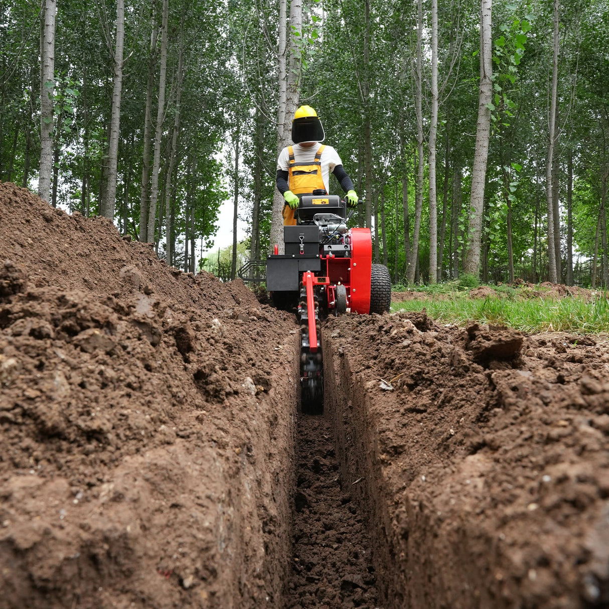 MechMaxx 14HP 429cc Kohler 24" Ditching Mini Trencher, TCR1500