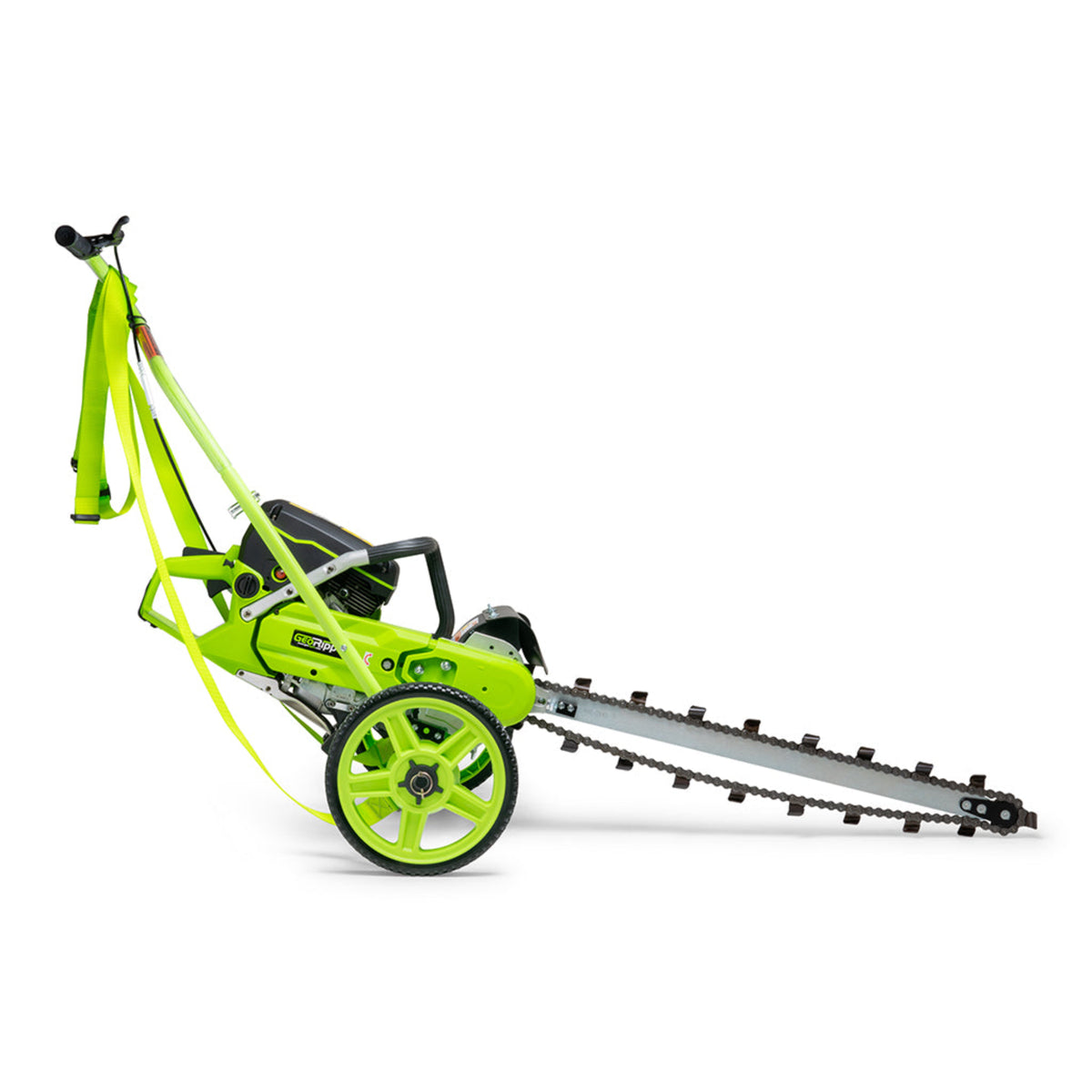 MiniTrencher GeoRipper 27 Handheld Gas Mini Trencher – 74cc 2-Stroke, 27" Digging Depth Portable Trencher with Optional EZ Kart Walk-Behind Conversion