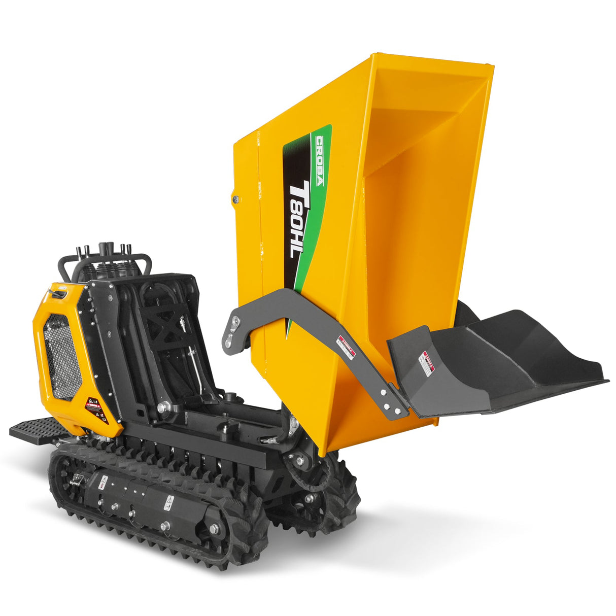 MechMaxx 1100lb 420cc Stand-On Track Dumper, Tipping & Lifting, T80HL