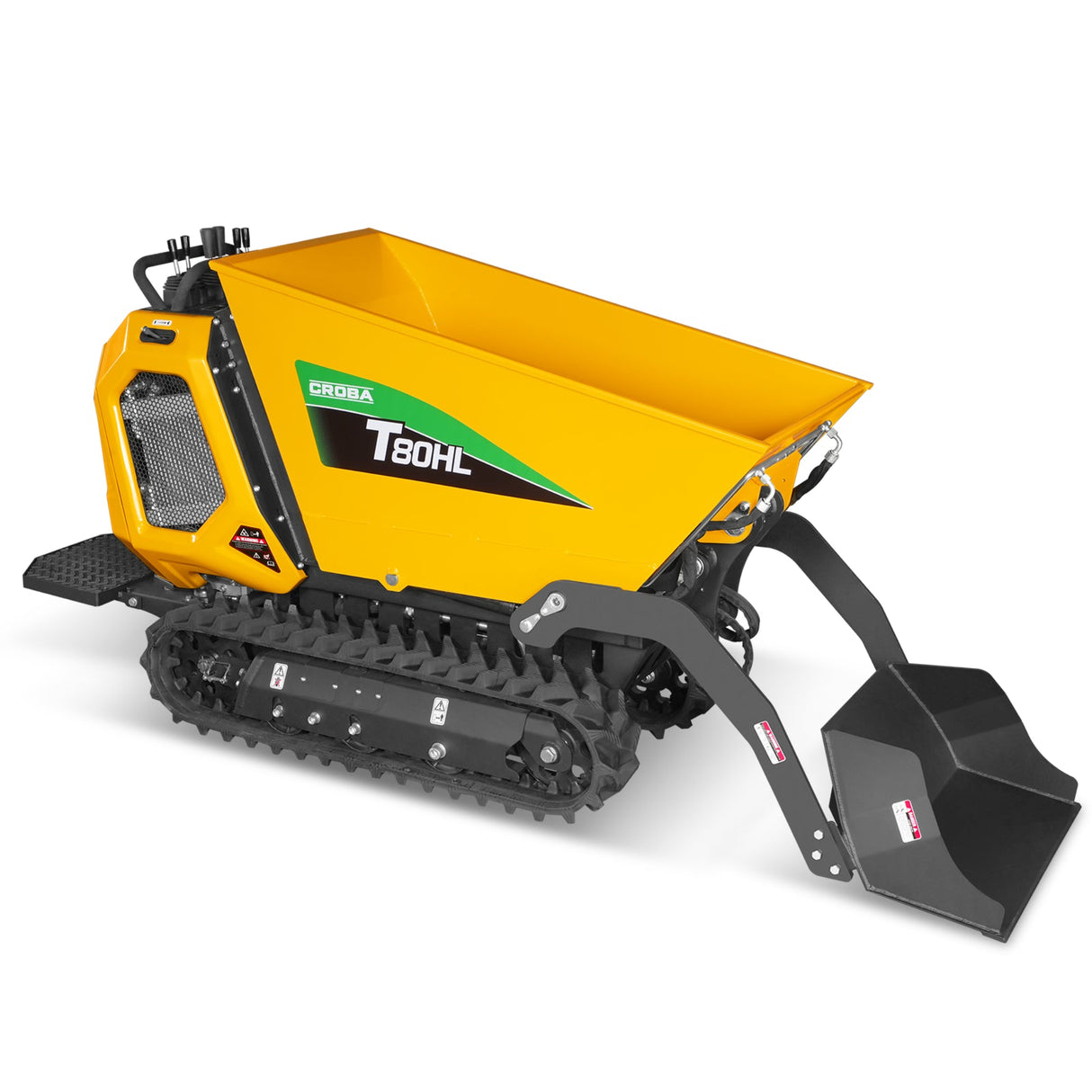 MechMaxx 1100lb 420cc Stand-On Track Dumper, Tipping & Lifting, T80HL