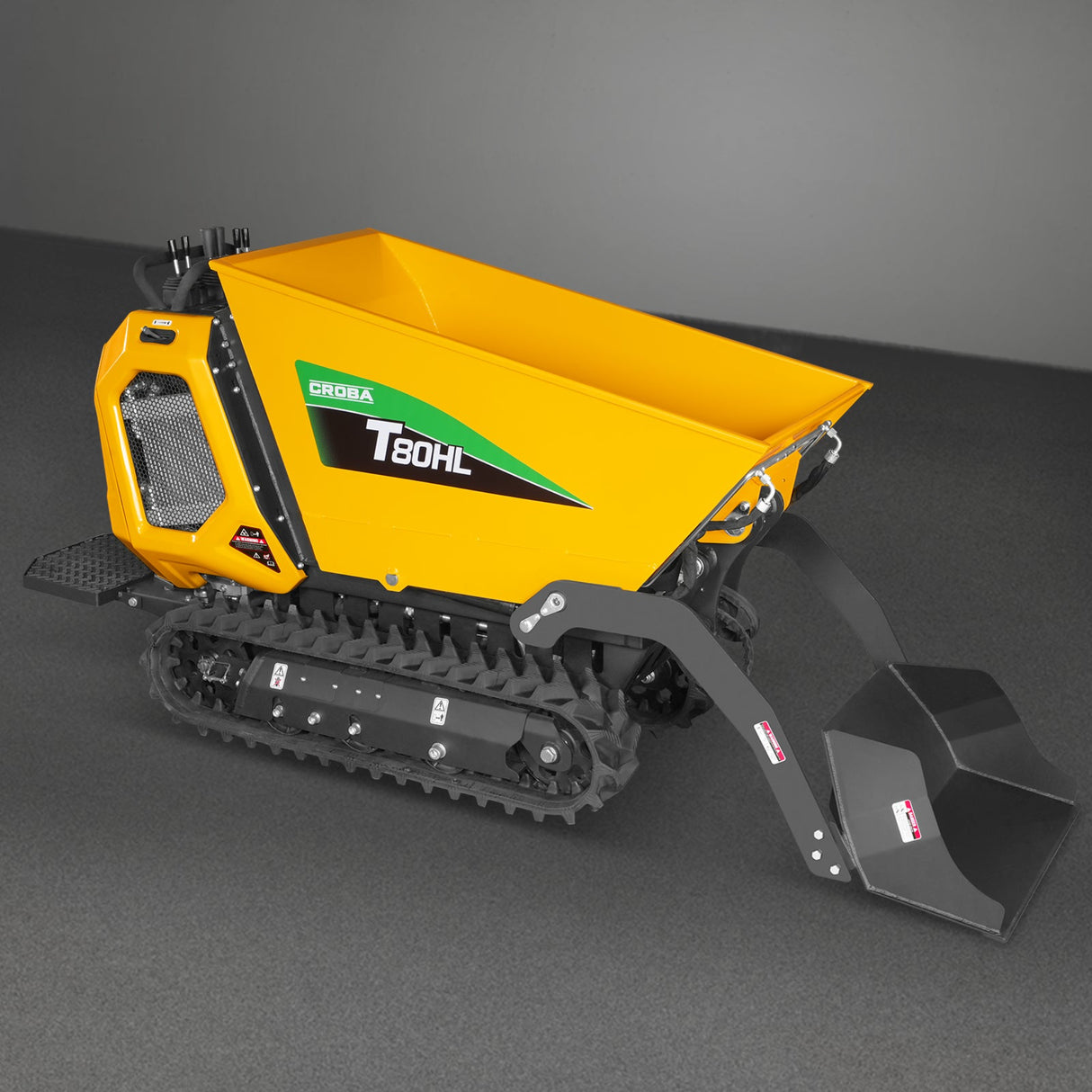 MechMaxx 1100lb 420cc Stand-On Track Dumper, Tipping & Lifting, T80HL