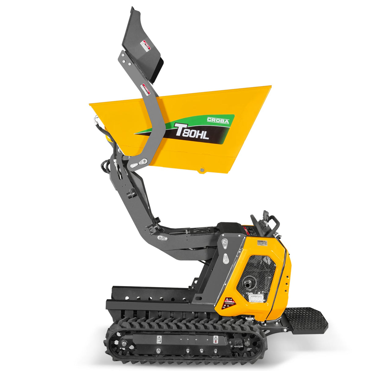 MechMaxx 1100lb 420cc Stand-On Track Dumper, Tipping & Lifting, T80HL