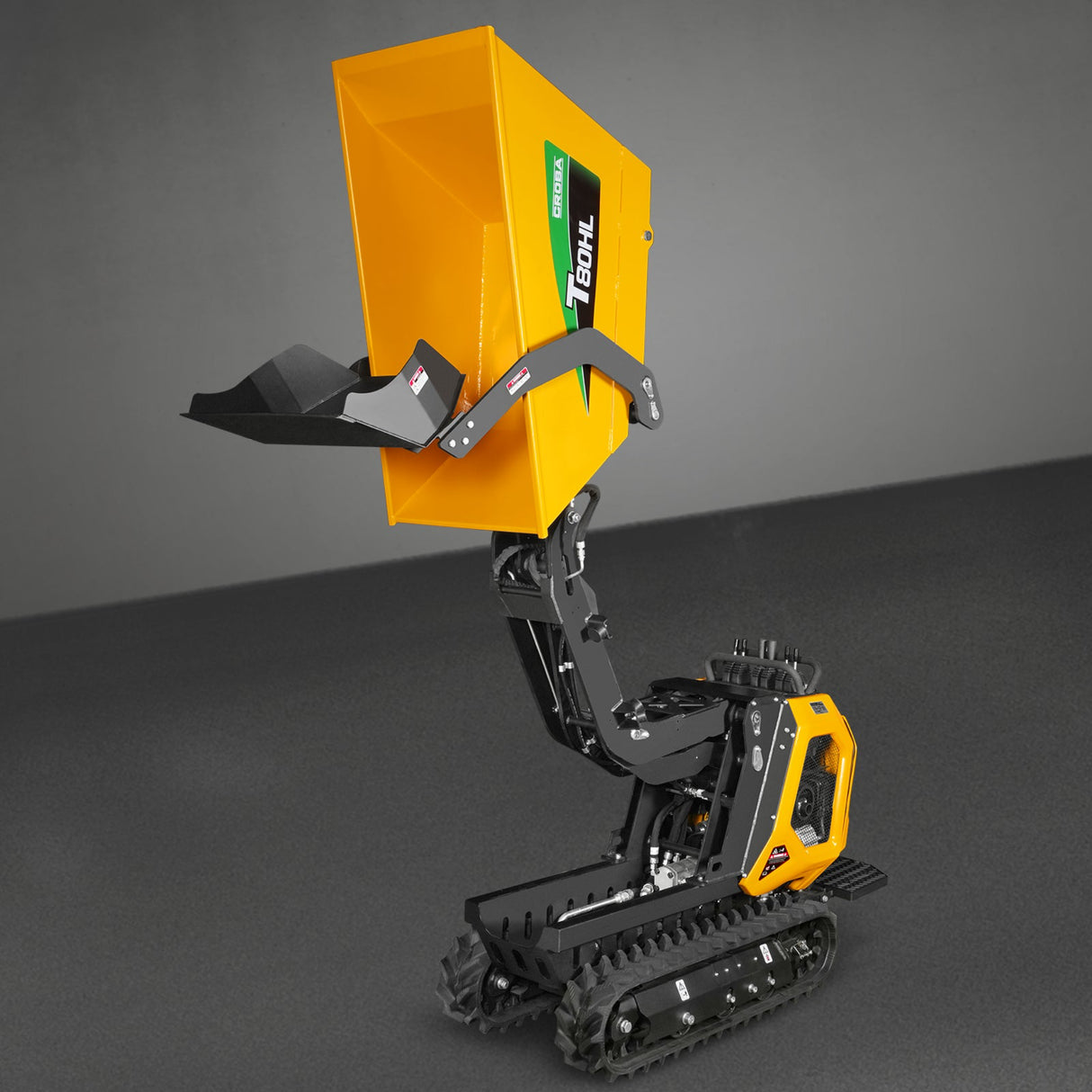 MechMaxx 1100lb 420cc Stand-On Track Dumper, Tipping & Lifting, T80HL