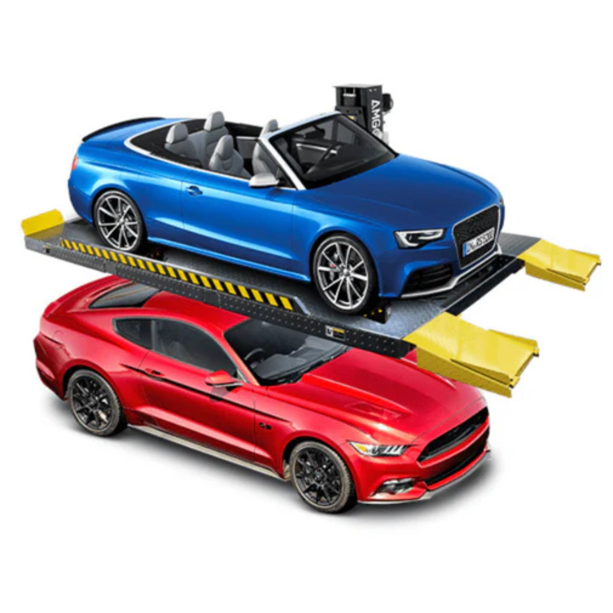 AMGO SPL-6 Single-Post Parking Lift – 6,000 lb Space-Saving Car Storage Lift