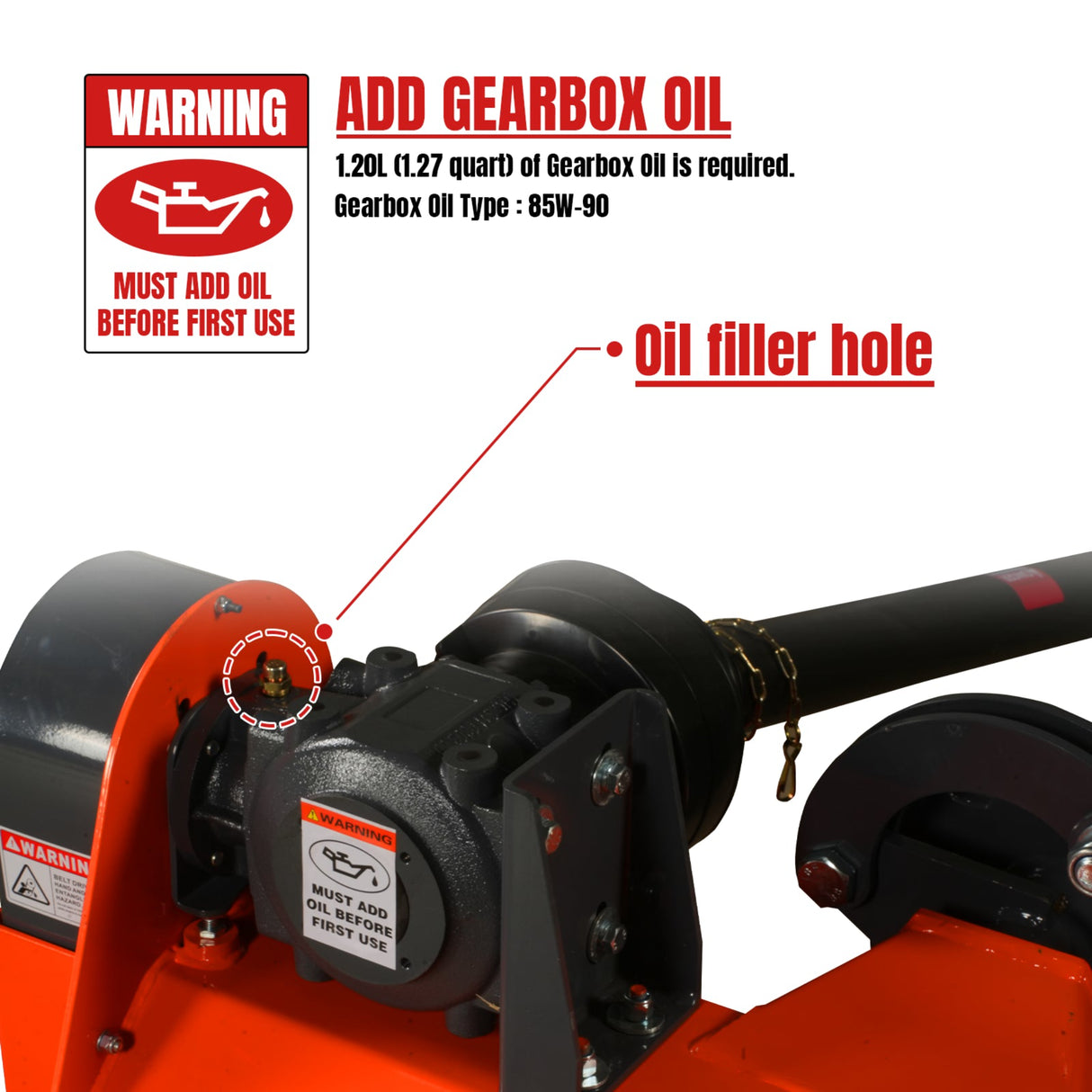 MechMaxx 60" Offset Flail Ditch Bank Mower, 3-Point, 25-60HP, VAM60