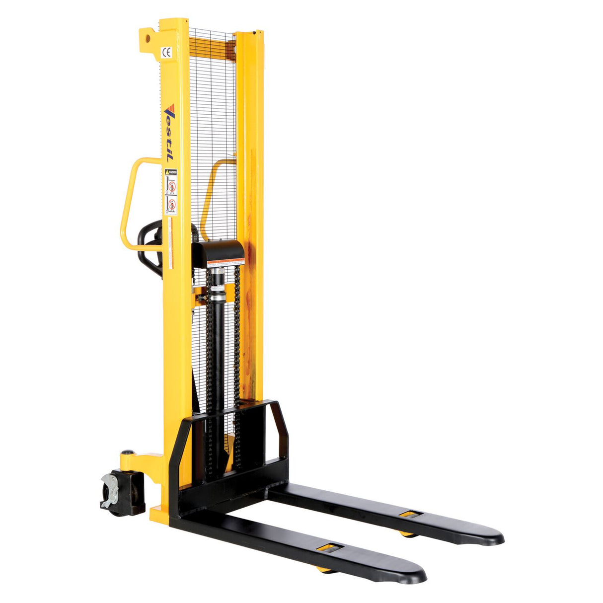 Vestil VHPS-2000 Manual Hand Pump Stacker | 2,000 lb Capacity, Adjustable or Fixed Forks, 17" to 118" Lift Height Options