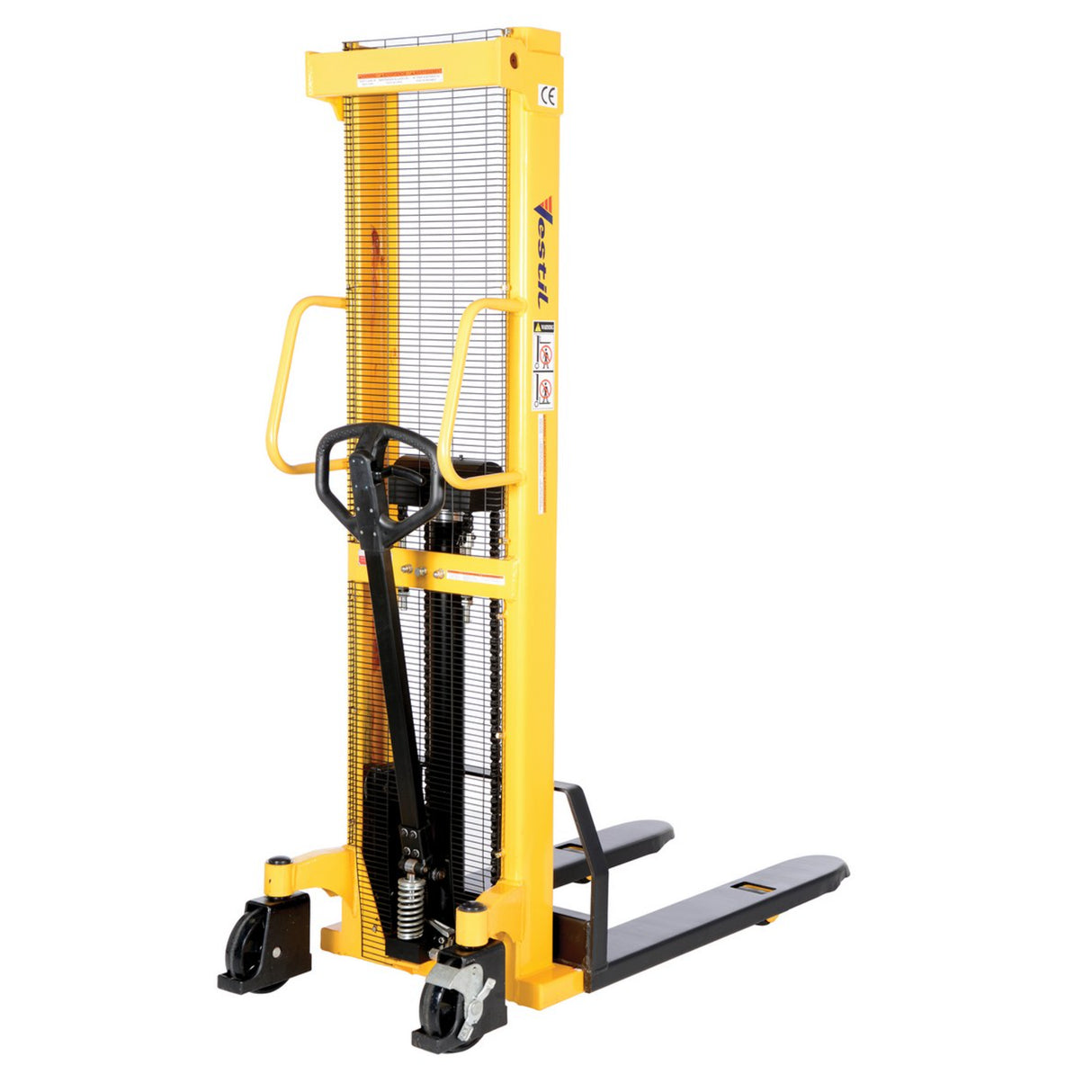 Vestil VHPS-2000 Manual Hand Pump Stacker | 2,000 lb Capacity, Adjustable or Fixed Forks, 17" to 118" Lift Height Options