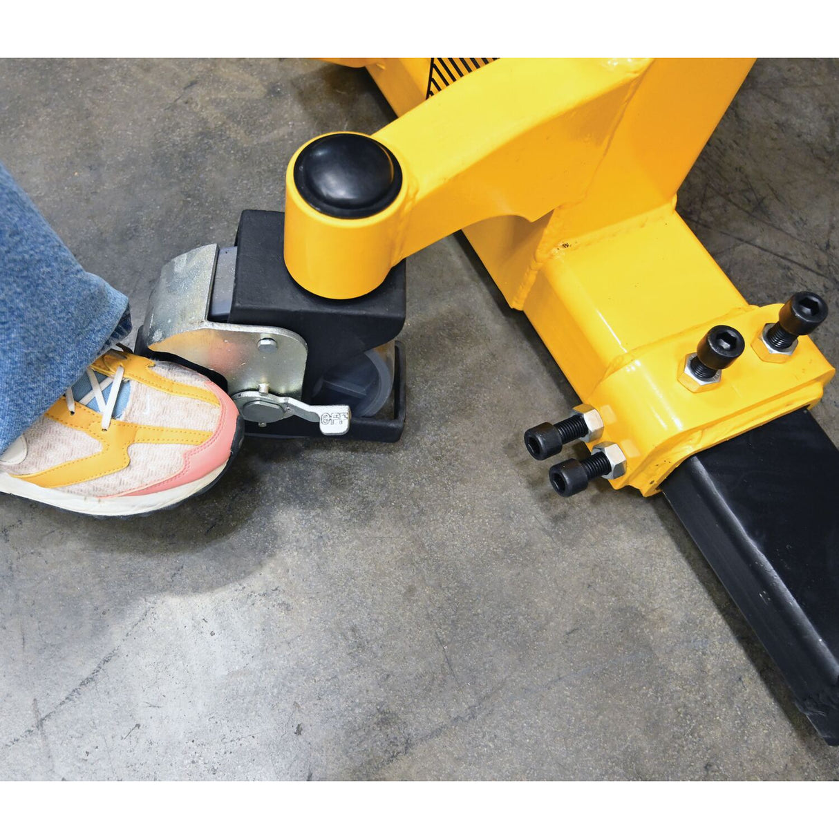 Vestil VHPS-2200-AA Premium Manual Hand Pump Stacker | 2,200 lb Capacity, 98.5" Lift Height, Dual Foot & Hand Pump Action