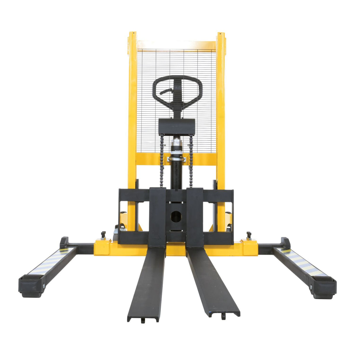 Vestil VHPS-550-AA-F72 Long Fork Specialty Manual Hand Pump Stacker | 72" Extended Forks, 550 lb Capacity for Long & Oversized Loads