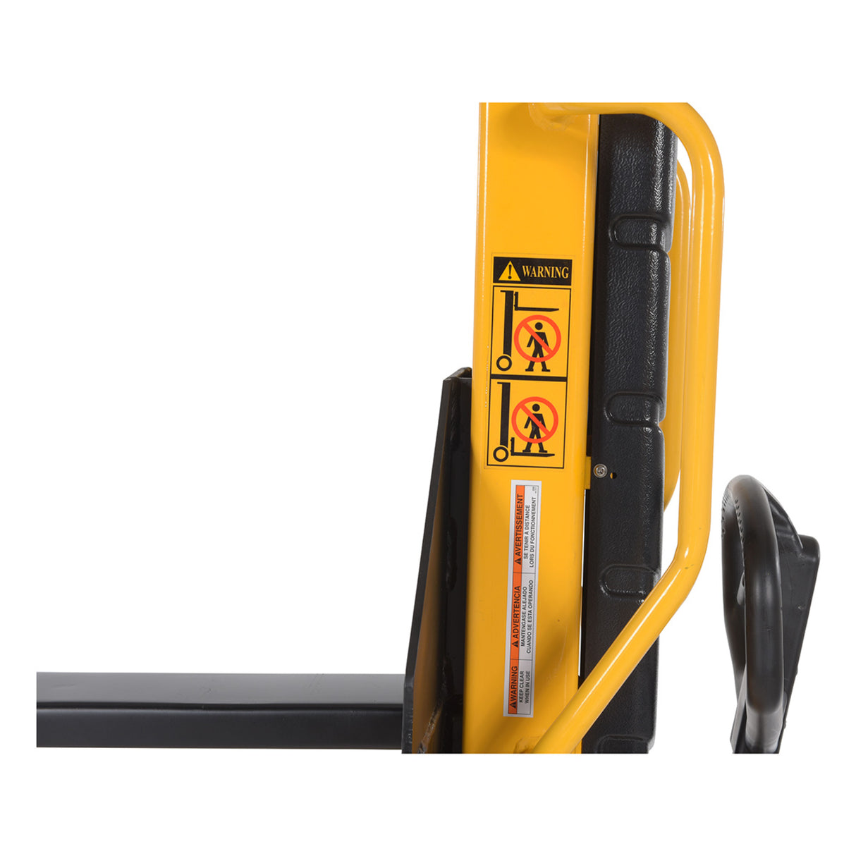 Vestil VHPS-NM-1000 Narrow Mast Manual Hand Pump Stacker | 1,000 lb Capacity, 62" Lift, Adjustable or Fixed Forks for Tight Aisles
