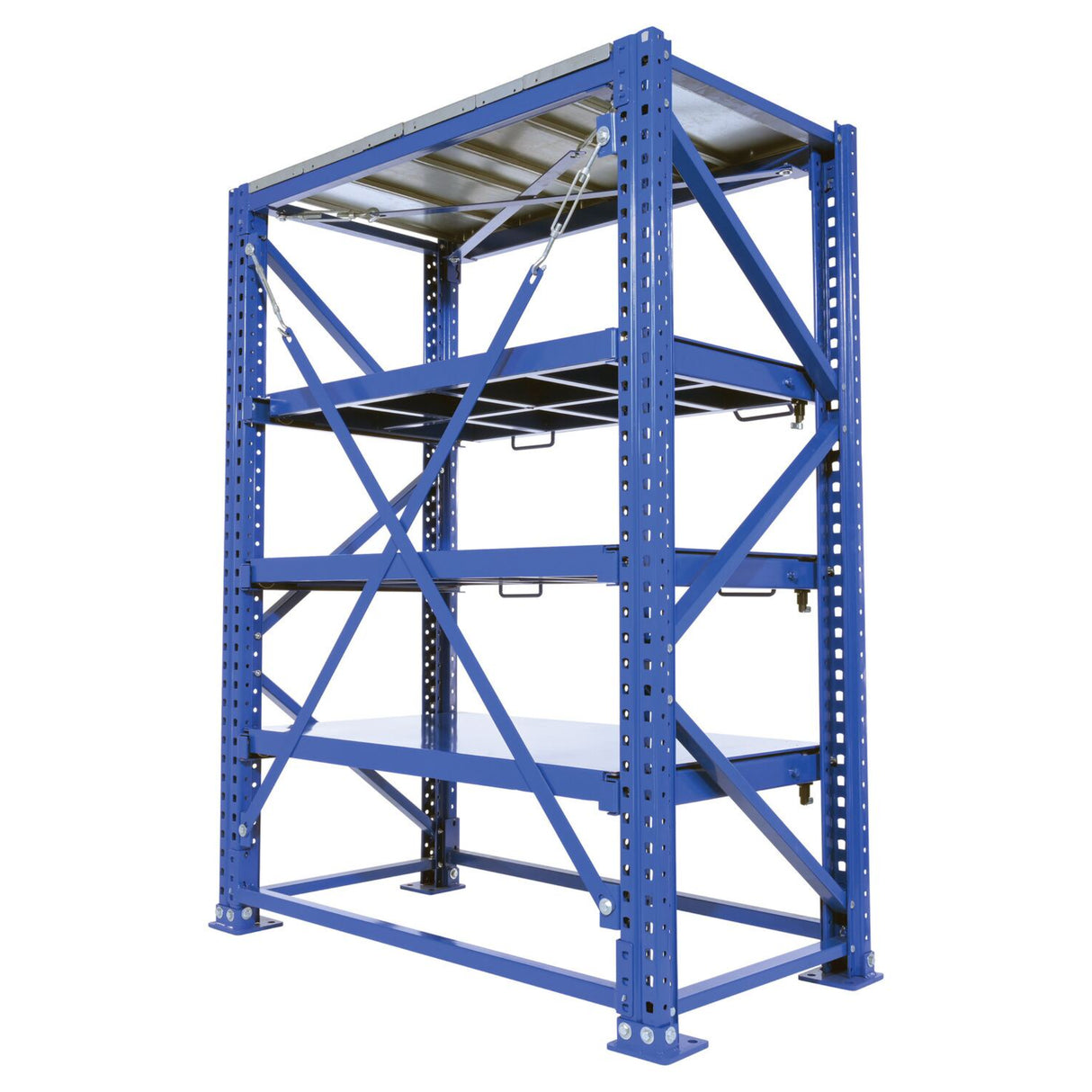 Vestil VRSOR Heavy Duty Roll-Out Shelving — Tool & Die Storage Rack