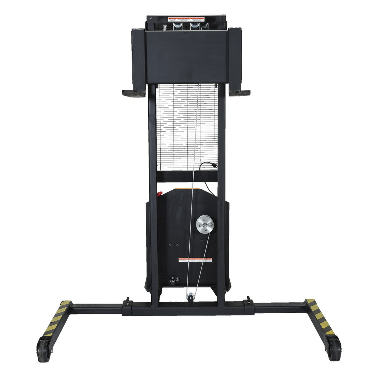 Vestil VWS-770-DC Electric DC Winch Stacker | 770 lb Capacity, 12V Battery-Powered Lift, Adjustable or Fixed Forks