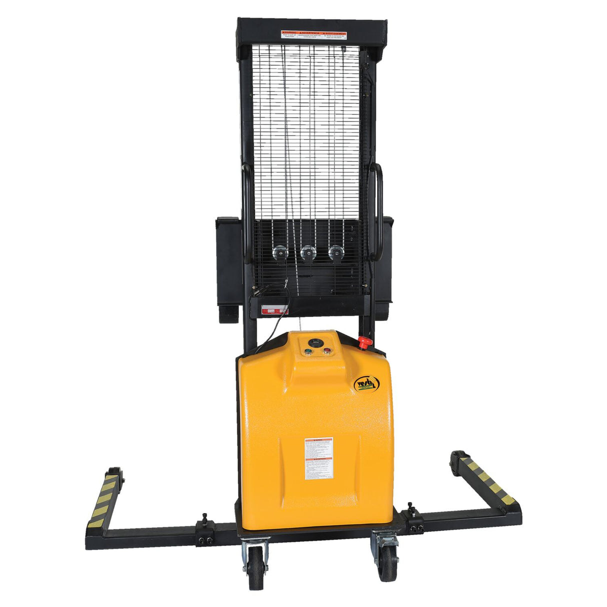 Vestil VWS-770 Manual Hand Winch Stacker | 770 lb Capacity, 59" Lift, Steel Cable Lift Mechanism, Adjustable or Fixed Forks