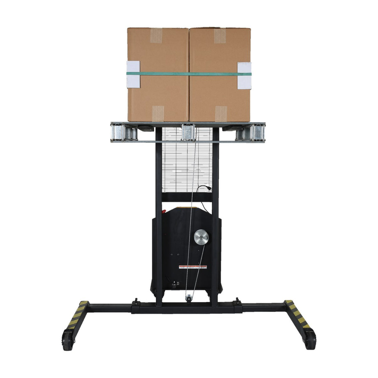 Vestil VWS-770-DC Electric DC Winch Stacker | 770 lb Capacity, 12V Battery-Powered Lift, Adjustable or Fixed Forks