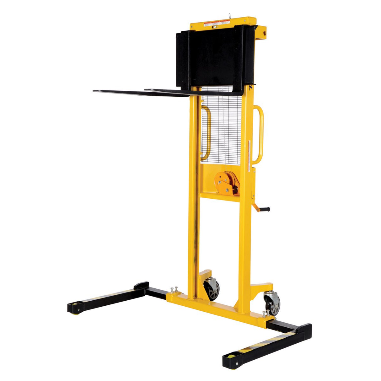 Vestil VWS-770 Manual Hand Winch Stacker | 770 lb Capacity, 59" Lift, Steel Cable Lift Mechanism, Adjustable or Fixed Forks