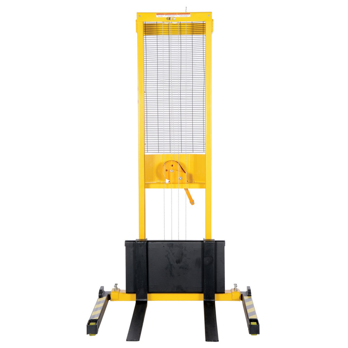 Vestil VWS-770 Manual Hand Winch Stacker | 770 lb Capacity, 59" Lift, Steel Cable Lift Mechanism, Adjustable or Fixed Forks