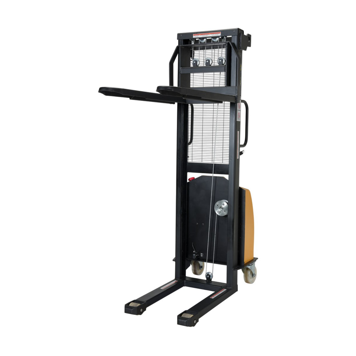 Vestil VWS-770-DC Electric DC Winch Stacker | 770 lb Capacity, 12V Battery-Powered Lift, Adjustable or Fixed Forks