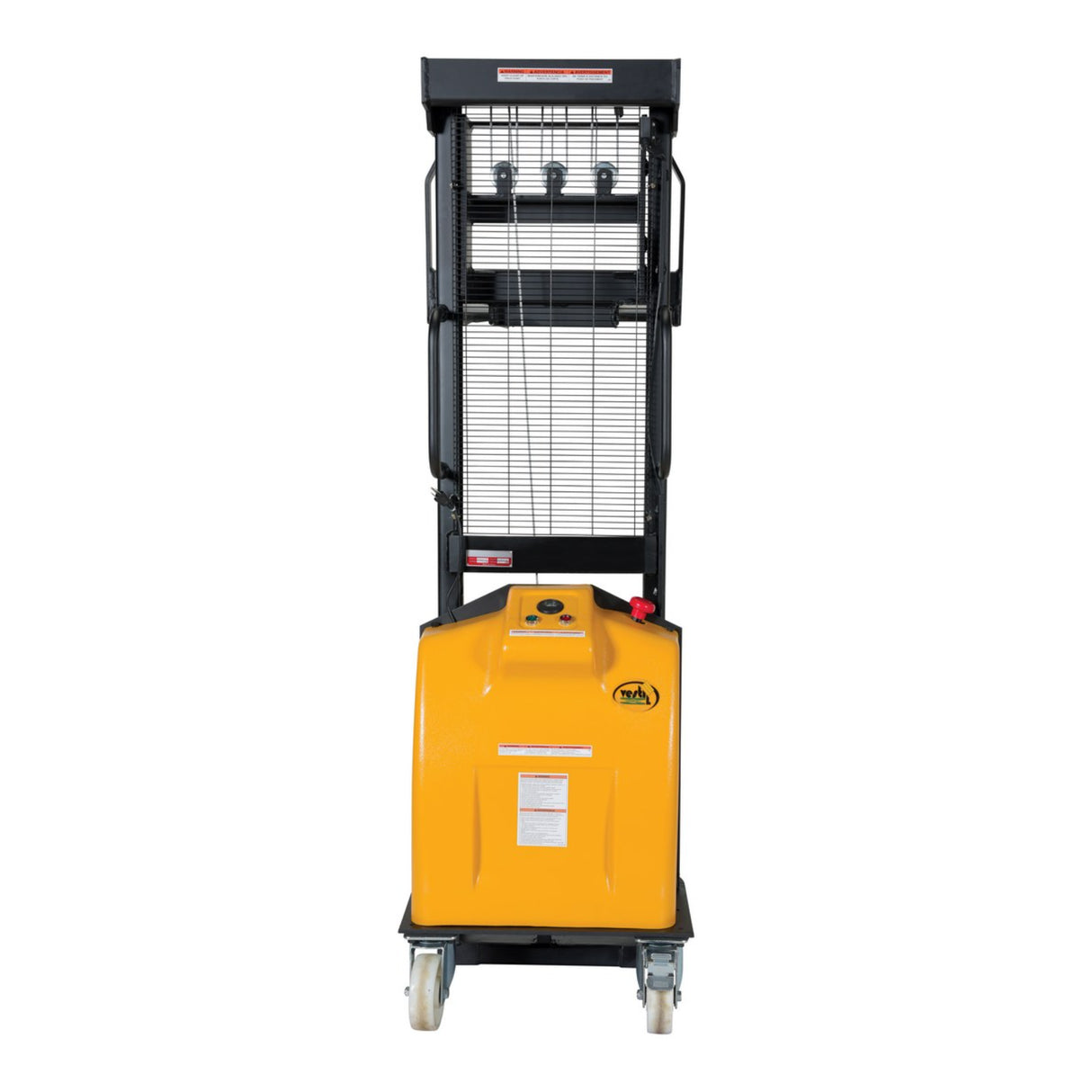 Vestil VWS-770 Manual Hand Winch Stacker | 770 lb Capacity, 59" Lift, Steel Cable Lift Mechanism, Adjustable or Fixed Forks
