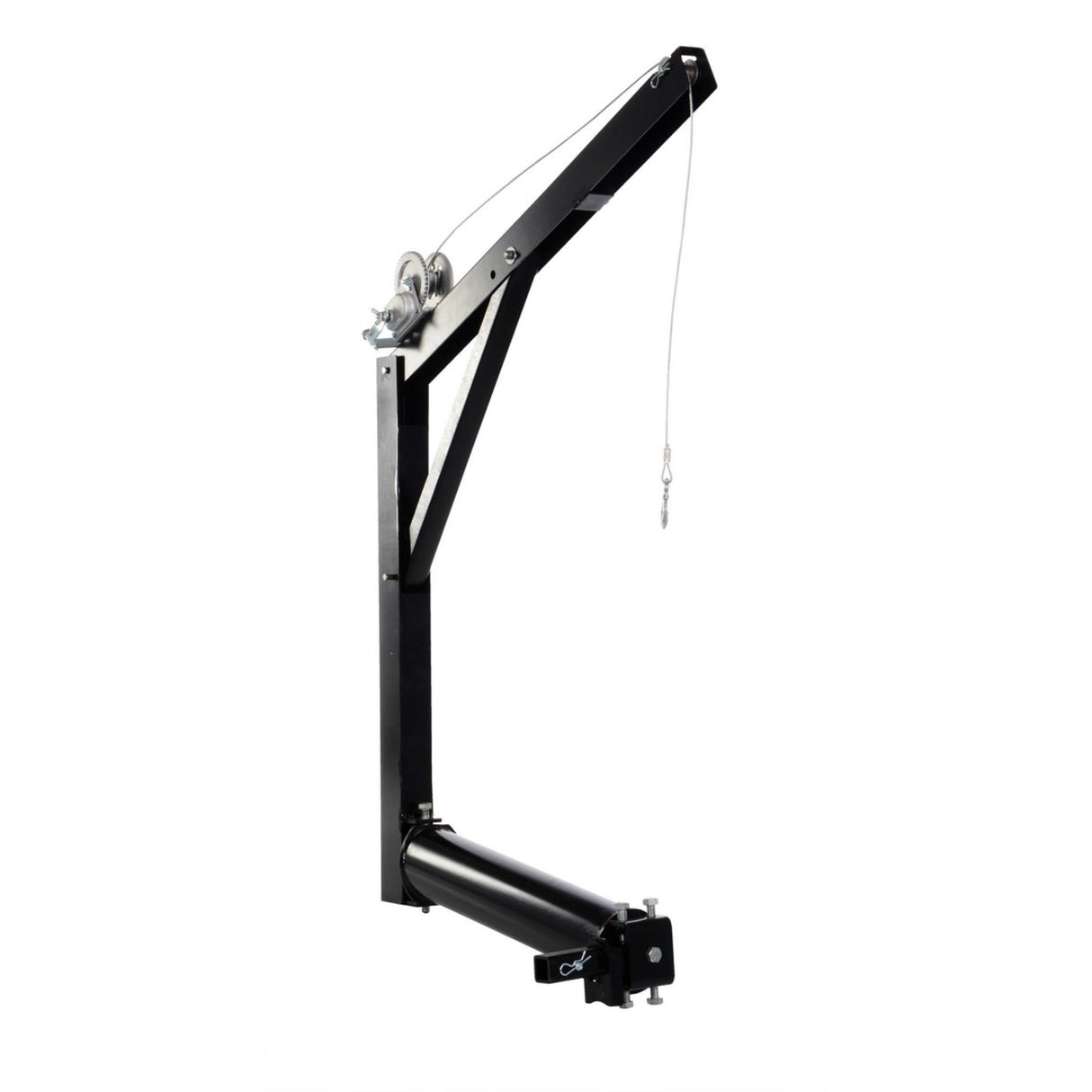 Vestil WTJ-HITCH Truck Hitch-Mounted Jib Crane — Mobile 600 lb Crane for Class III Receivers