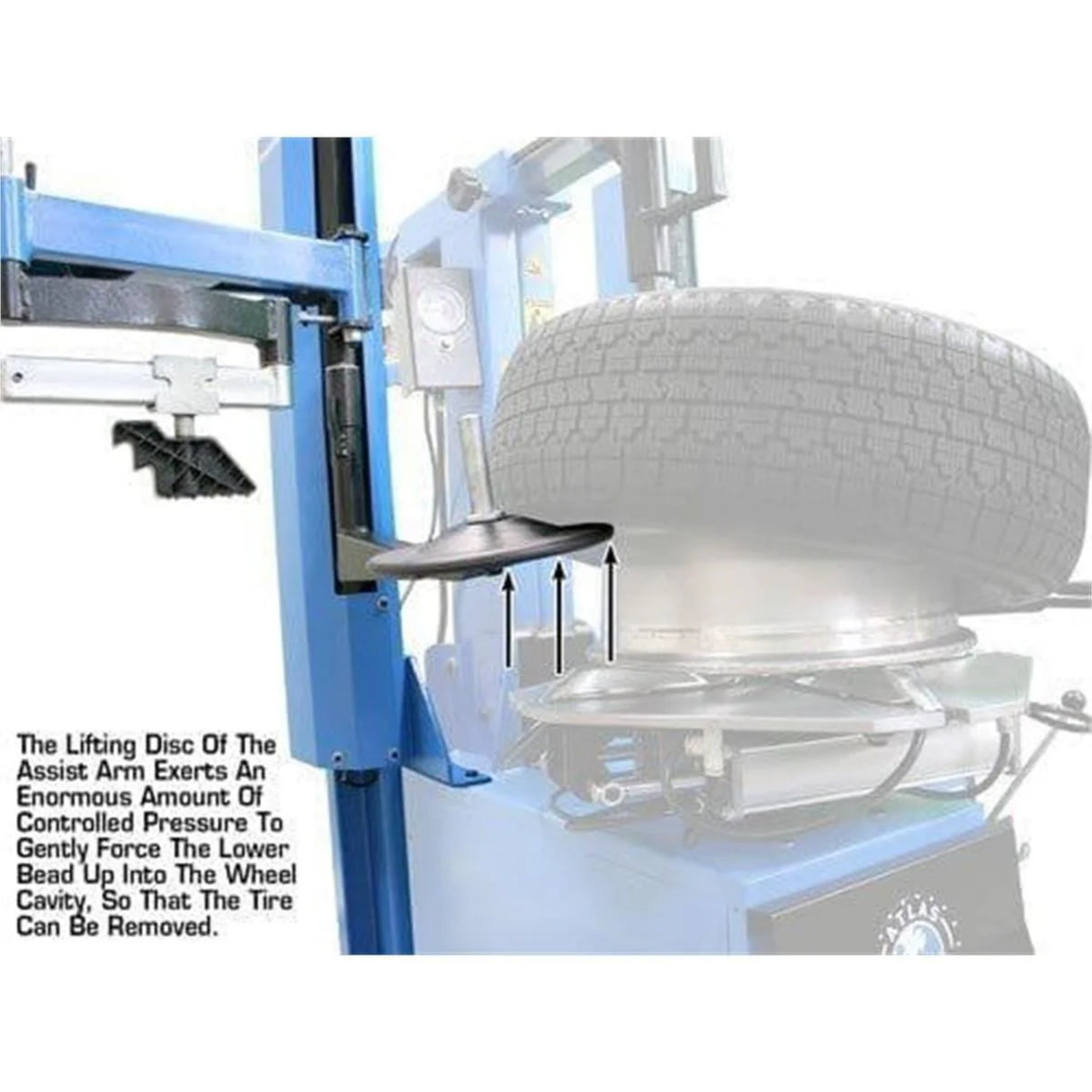 Atlas ATEATTC-LHA Pneumatic Left-Hand Assist Arm for 200/700 Series Tire Changers